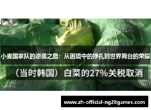 小麦国家队的逆袭之路:从困境中的挣扎到世界舞台的荣耀 小麦国家队的逆袭之路:从困境中的挣扎到世界舞台的荣耀